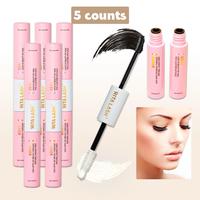 Lash Bond & Seal Cluster Lash Glue for Diy Eyelash Extensions, 5 Counts/set Individual Eyelash Cluster Kit Black Bond & Clear...
