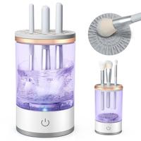 Electric Makeup Brush Cleaner, Portable Make Up Brush Cleaner Machine for All Makeup Brushes with Makeup Brush Cleaner Mat. C...