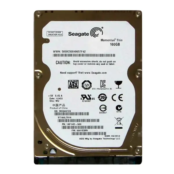 ST160LT016 Seagate 160GB 7200RPM SATA 3Gb/s 2.5-Inch 16MB Cache Momentus Hard Drive