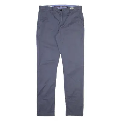 TOMMY HILFIGER Mens Trousers Grey Regular Straight W33 L32