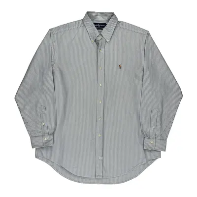 Ralph Lauren Striped Shirt - XL Blue Cotton | Size: x-large