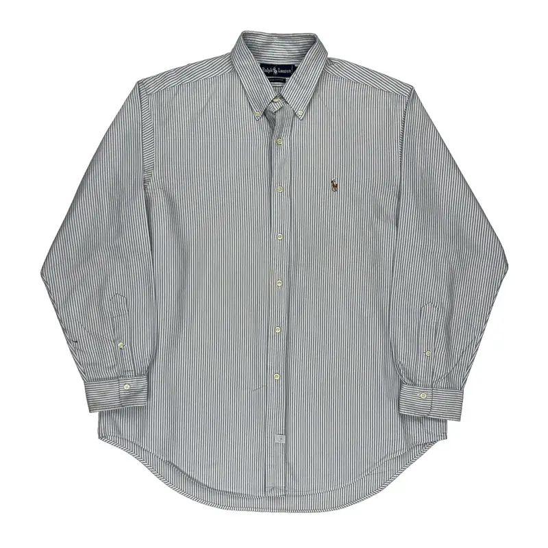 Ralph Lauren Striped Shirt - XL Blue Cotton | Size: x-large