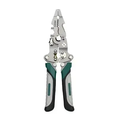 Multifunctional Wire Stripper, Industrial Grade 12 in 1 Foldable Wire Stripper, Wire Cutter, Professional Wire Stripping Tool...