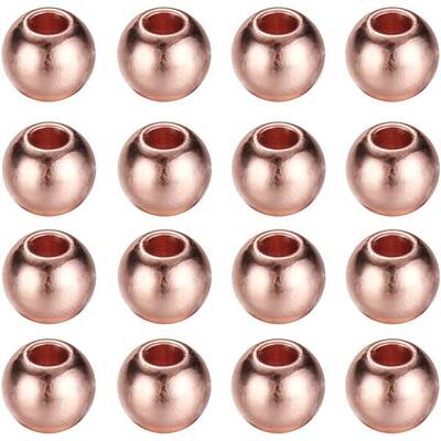 about 50 pcs Rack Plating and Vacuum Plating Brass Round Bead Spacers