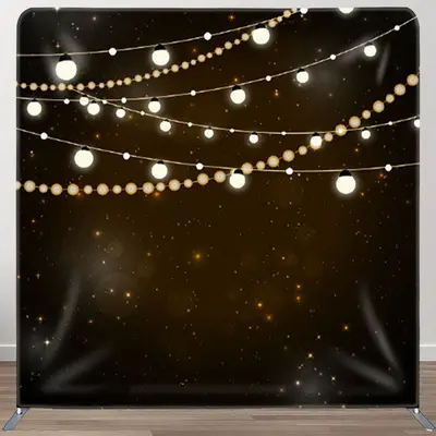 Aperturee Pearls And Light Spark Bokeh Backdrop For Party Decor - Aperturee