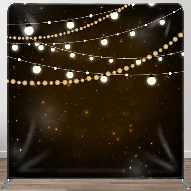 Aperturee Pearls And Light Spark Bokeh Backdrop For Party Decor - Aperturee