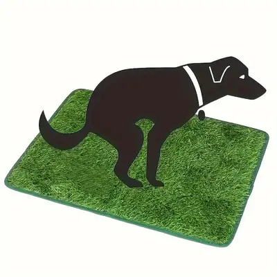 Pet Potty Training Pad, 1 Count Artificial Grass Dog Potty Pad, Easy Clean Anti-odor Toilet Training Tool