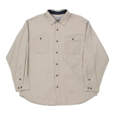 Carhartt Shirt - 2XL Cream Cotton