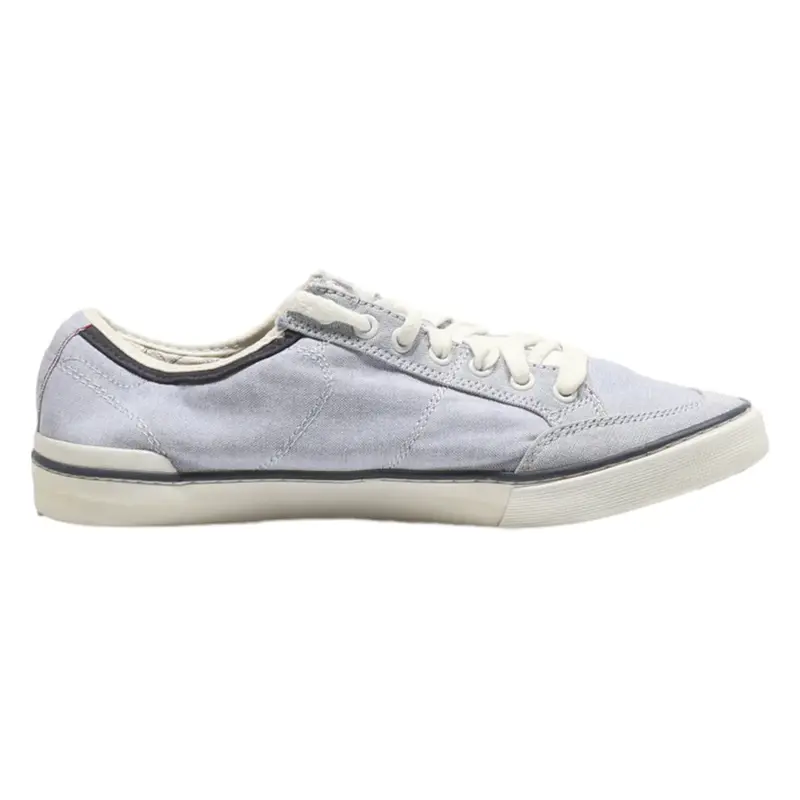 TOMMY HILFIGER Low Top Trainers Blue Canvas Mens UK 9