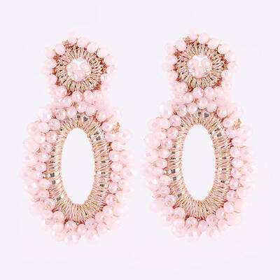Rhinestone Braided Ear Studs for Women