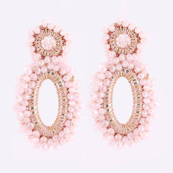 Rhinestone Braided Ear Studs for Women