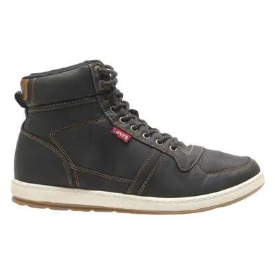 LEVI'S Lace-Up Boots Black Leather Mens UK 8