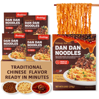 Noodology Dan Dan Spicy Ramen Noodles Bundle Prep Meal Kits 4-Pack Instant Food Sesame Pansit