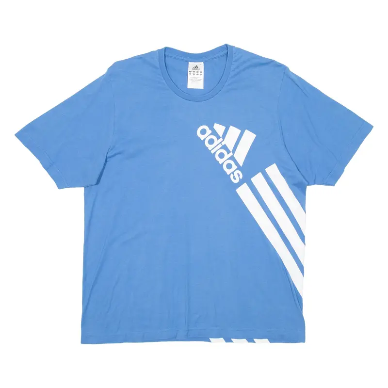 ADIDAS Mens T-Shirt Blue M