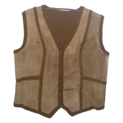Mens Waistcoat Brown M