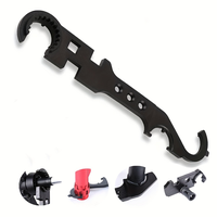 HUAPUDA 1Pc 8 In 1 Wrench AR15/M4 Outdoor Field Multifunctional Combination Wrench High Hardness Tools All-steel Metal Big Wr...