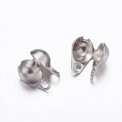 Tarnish Resistant 304 Stainless Steel Smooth Surface Bead Tips