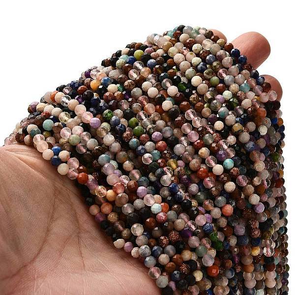 Natural Mixed Gemstone Beads Strands