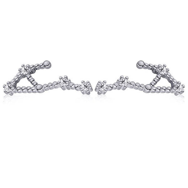 Cubic Zirconia Constellation Stud Earrings