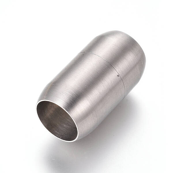 Tarnish Resistant 304 Stainless Steel Magnetic Clasps with Glue-in Ends