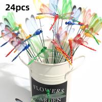 Dragonfly Garden Decoration, Garden Decorative Ornaments, Garden Miniatures, Outdoor Garden Decoration Supplies