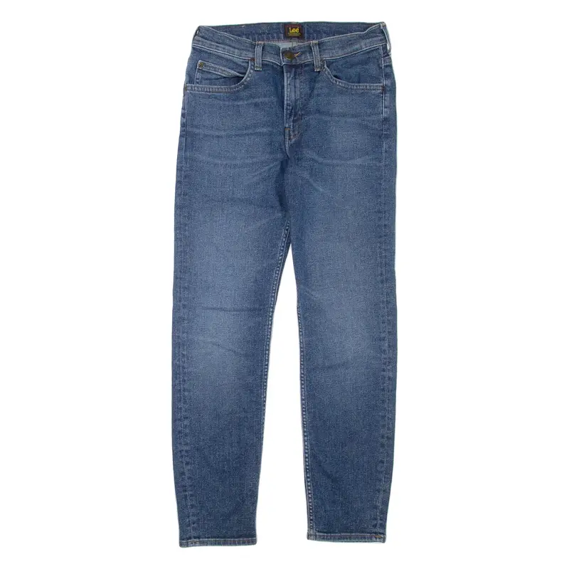 LEE Womens Jeans Blue Regular Straight Stone Wash W30 L28