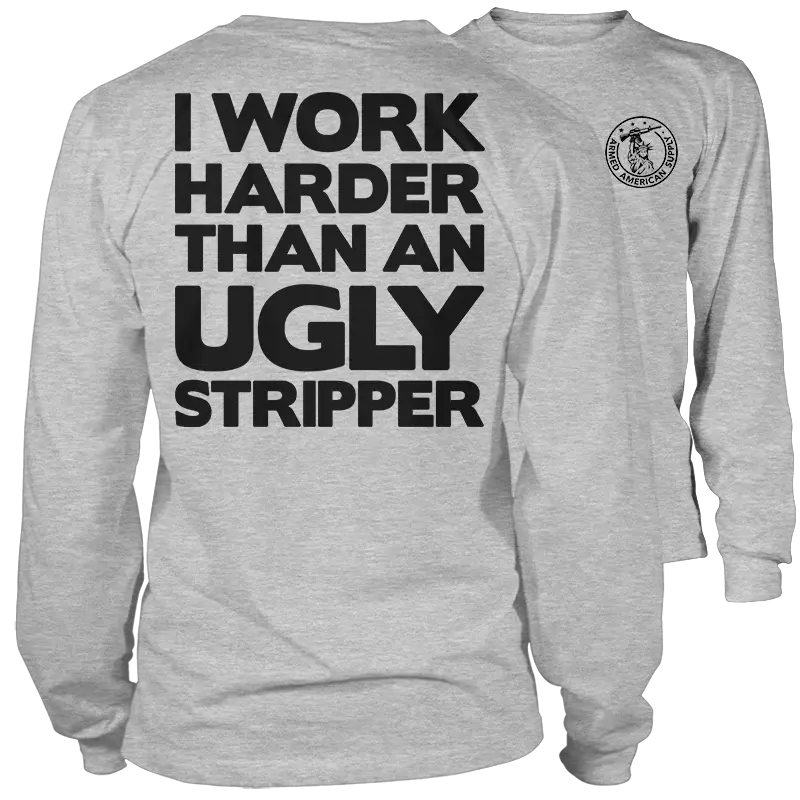 Work Harder - Long Sleeve Hi-Vis T-Shirt