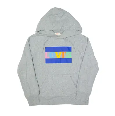 LEVI'S Hoodie Grey Pullover Mens XS