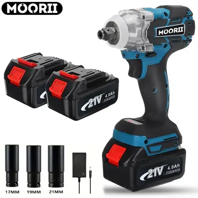 Electric Impact Wrench, 3 In 1 Cordless Electric Impact Wrench Drill Screwdriver with Brushless Motor, Professional Power To...