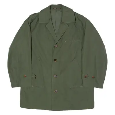 UHU Mens Blazer Jacket Green Canvas XL