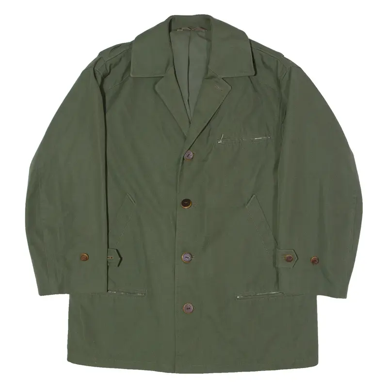 UHU Mens Blazer Jacket Green Canvas XL