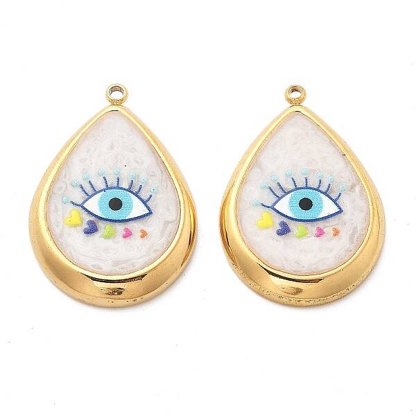 IP Plating(IP) 304 Stainless Steel Enamel Pendants