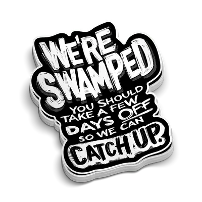 Swamped - Hard Hat Decal