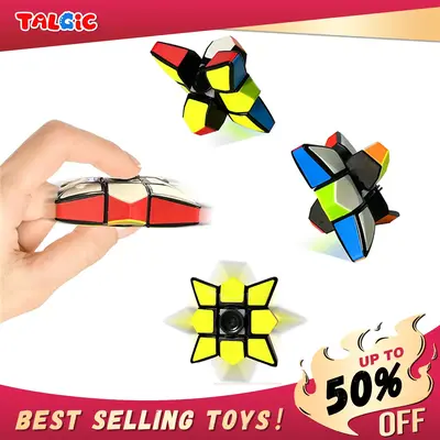 [Cart Add-On] Talgic Fidget Spinner Toy for Kids Adults, Rubik's cube style, Idea Anxiety Decompression Fidget Toy, Stress Re...
