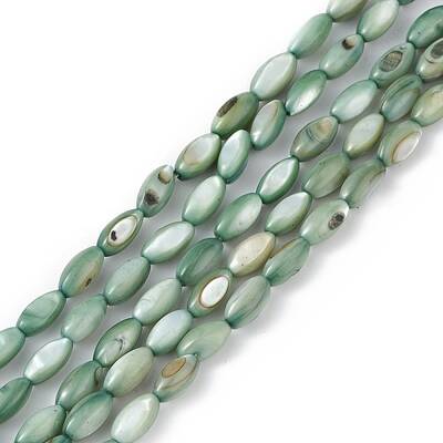 Natural Freshwater Shell Dyed Beads Strands