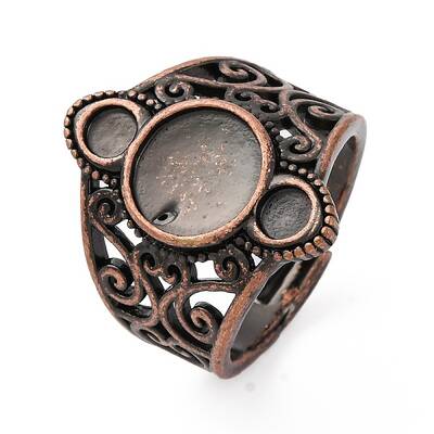Brass Open Cuff Ring Components