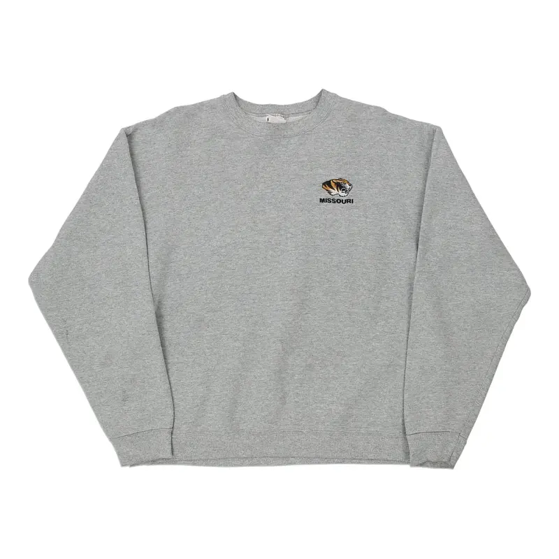 Missouri Tigers Fruit Of The Loom College Sweatshirt - XL Grey Cotton
