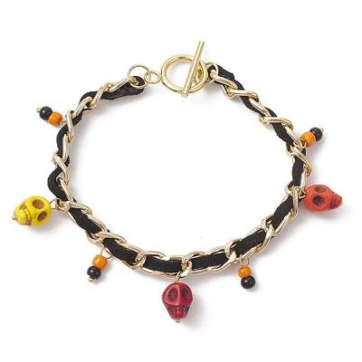 Halloween Aluminium Twisted Curb Chains Bracelets
