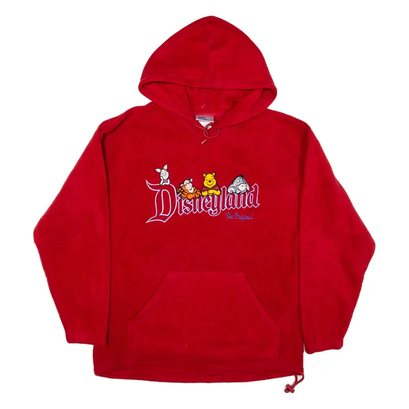 DISNEY Fleece Womens Red Hoodie L
