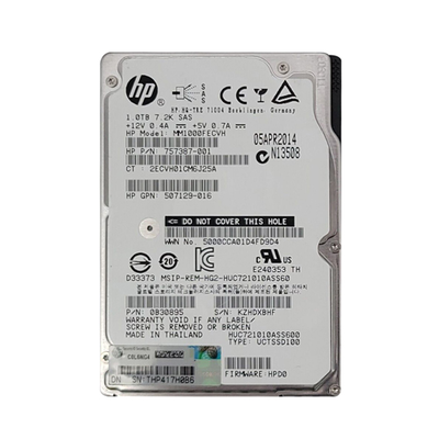MM1000FECVH HP 1TB 6Gb/s SAS 7200 2.5-Inch Hard Drive