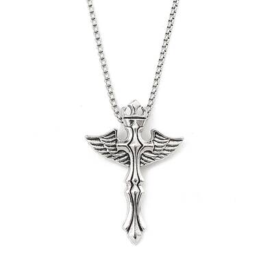 Zinc Alloy Cross Pendant Necklaces