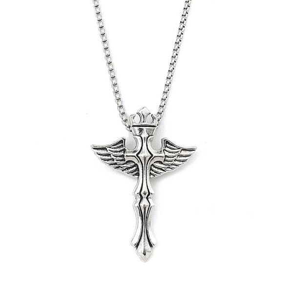 Zinc Alloy Cross Pendant Necklaces
