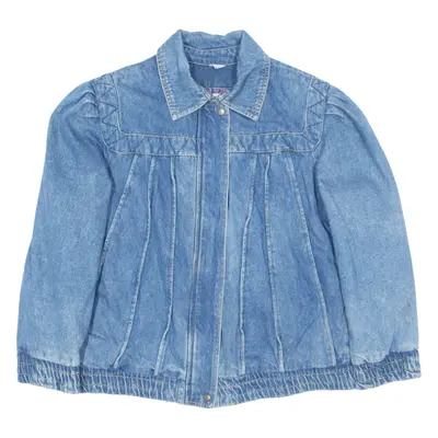 GITANO Insulated Blanket Lined Denim Jacket Blue Womens M