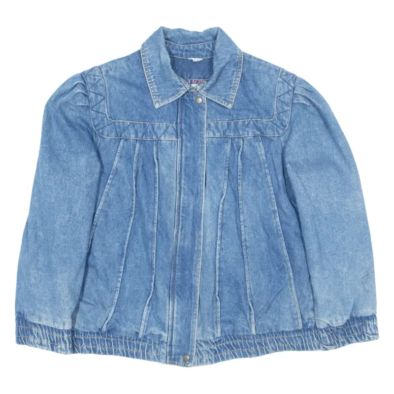 GITANO Insulated Blanket Lined Denim Jacket Blue Womens M