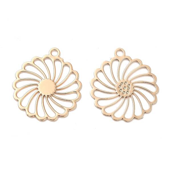 Long-Lasting Plated Brass Filigree Pendant Rhinestone Setting