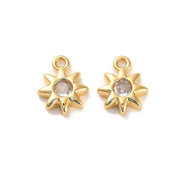 Brass Cubic Zirconia Charms