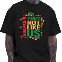 They Not Like Us Juneteenth independence day Summer Fashion Men'S Casual Graphic T-shirts,Short Sleeve Printed Top Cotton Men...