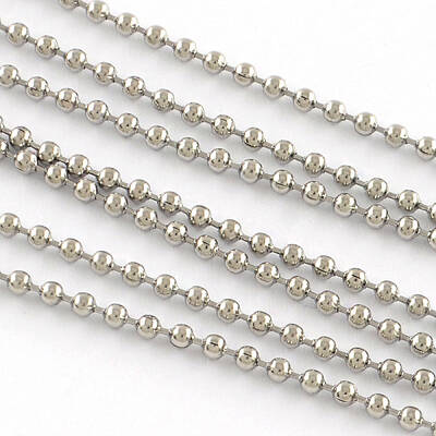 Tarnish Resistant 201 Stainless Steel Ball Chains