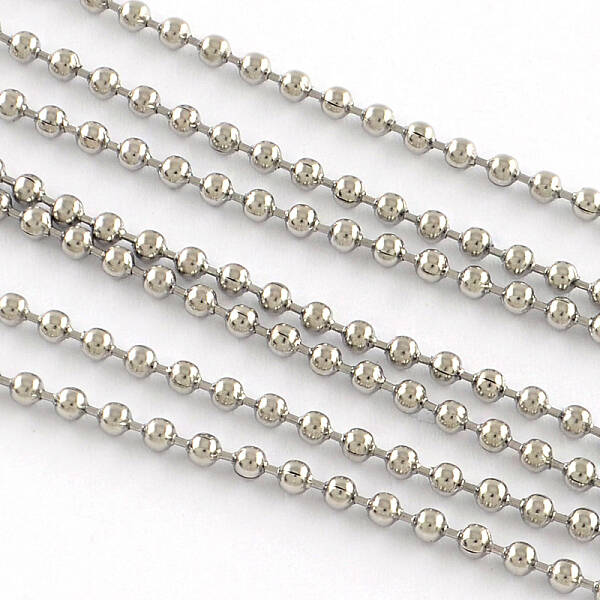 Tarnish Resistant 201 Stainless Steel Ball Chains