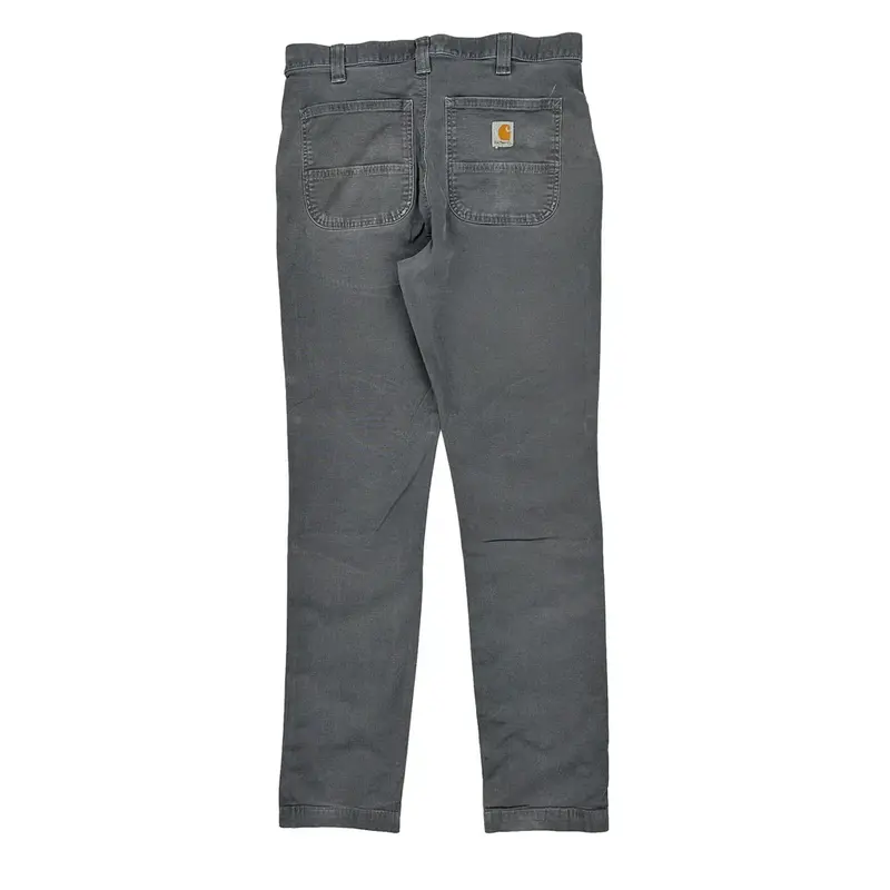 Carhartt Slim Fit Trousers - 28W UK 8 Grey Cotton Blend